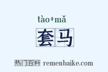 套马是什么意思的图片